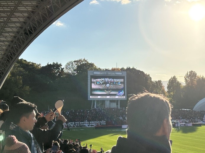 試合終了！1-0でアビスパの勝利✨嬉しい～～～！
