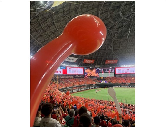 ラッキー７で飛ばす風船も鷹祭仕様でした🎈