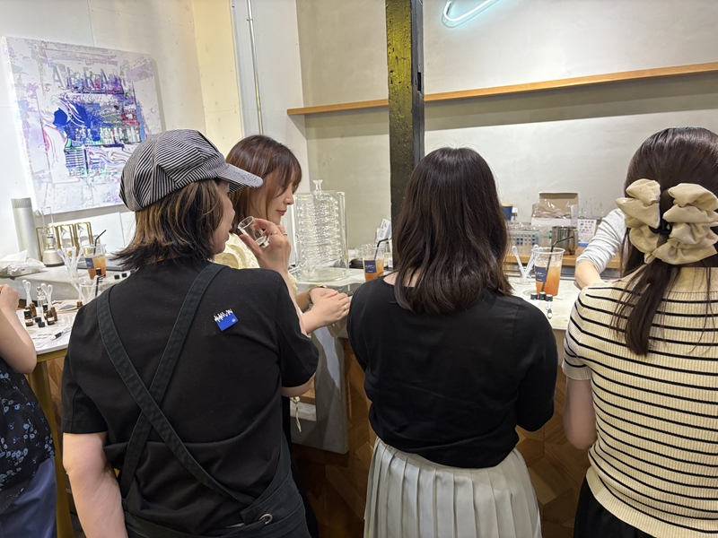 量の配分に悩んでいると・・・スタッフの方が優しくサポートしてくれました