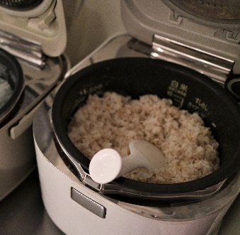 もち麦ご飯も美味しそうに炊けました！